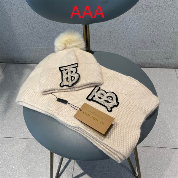 Burberry Hat and scarvf(AAA)-0015