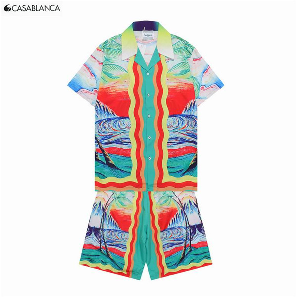 Casablanca T-shirt(Suits)-008