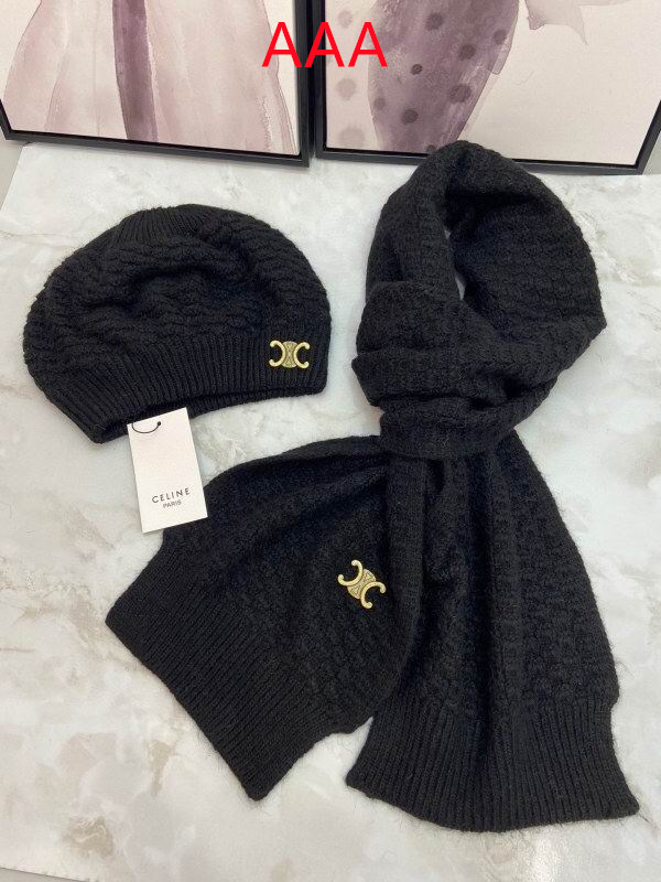 Celine Hat and scarvf(AAA)-0026