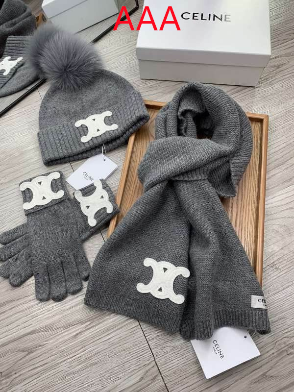 Celine Hat and scarvf(AAA)-0090