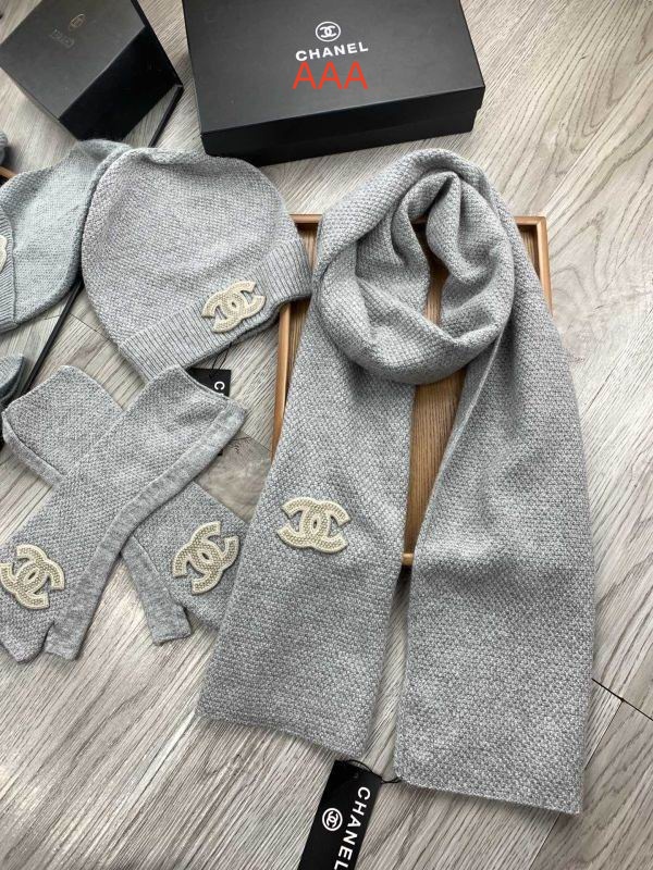 Chanel Hat and scarvf(AAA)-0068