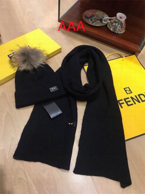 FENDI Hat and scarvf(AAA)-022