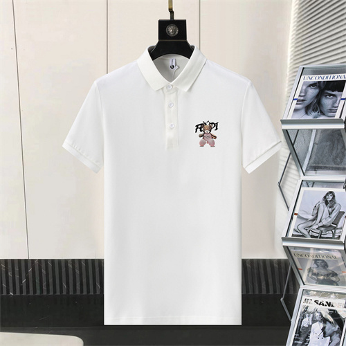Fendi Lapel T-shirts-M-0015