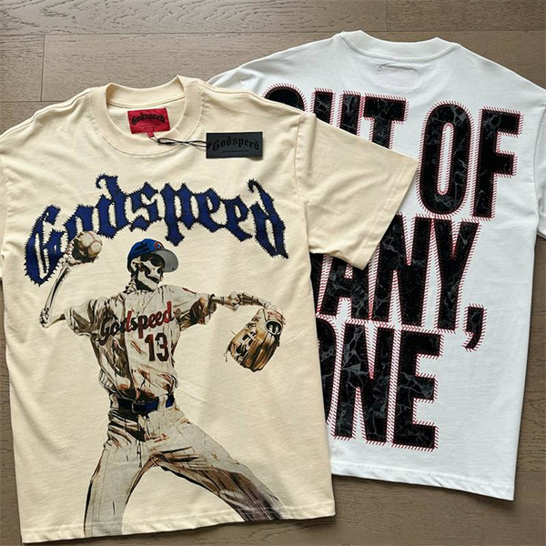 Godspeed neck T-shirt-M-0132