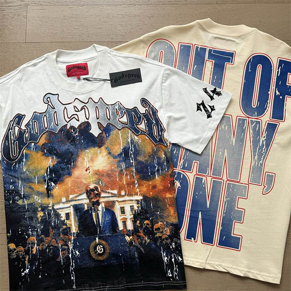 Godspeed neck T-shirt-M-0138