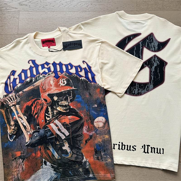 Godspeed neck T-shirt-M-0146