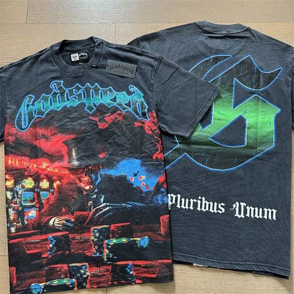 Godspeed neck T-shirt-M-0016