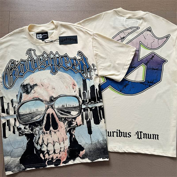 Godspeed neck T-shirt-M-0164