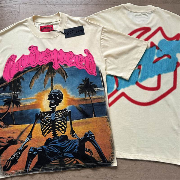 Godspeed neck T-shirt-M-0169