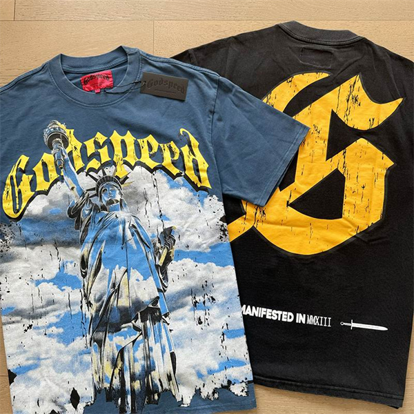 Godspeed neck T-shirt-M-0018