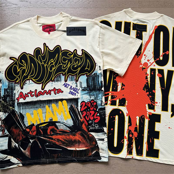 Godspeed neck T-shirt-M-0181