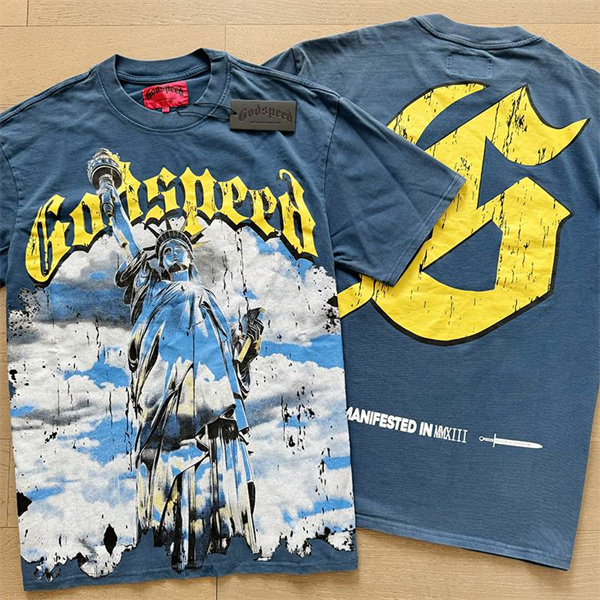 Godspeed neck T-shirt-M-0019