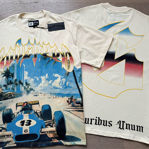 Godspeed neck T-shirt-M-0192