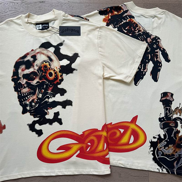 Godspeed neck T-shirt-M-0212