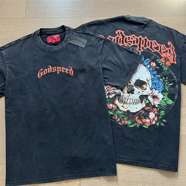 Godspeed neck T-shirt-M-0025