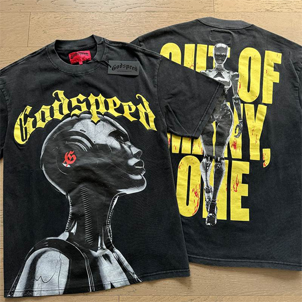 Godspeed neck T-shirt-M-0027