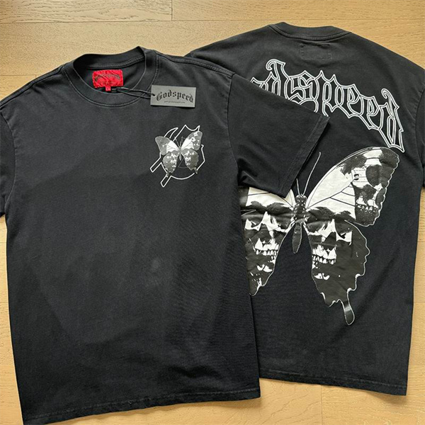 Godspeed neck T-shirt-M-0031