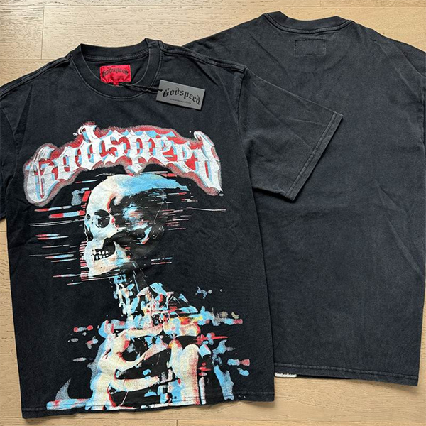 Godspeed neck T-shirt-M-0032