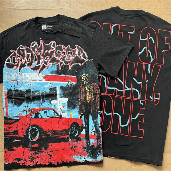 Godspeed neck T-shirt-M-0036