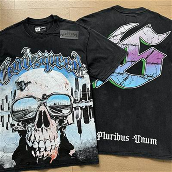 Godspeed neck T-shirt-M-0041