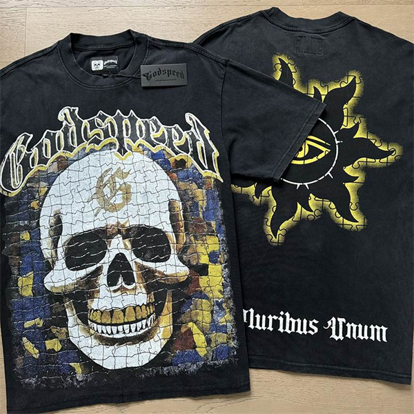 Godspeed neck T-shirt-M-0043