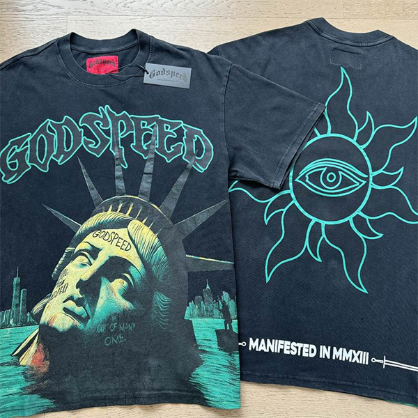 Godspeed neck T-shirt-M-0062