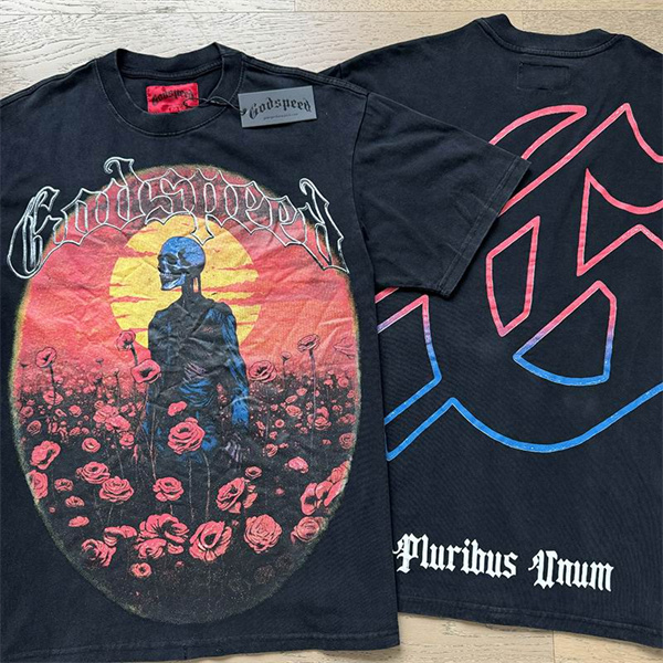 Godspeed neck T-shirt-M-0068