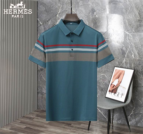 Hermes Lapel T-shirts-M-0126