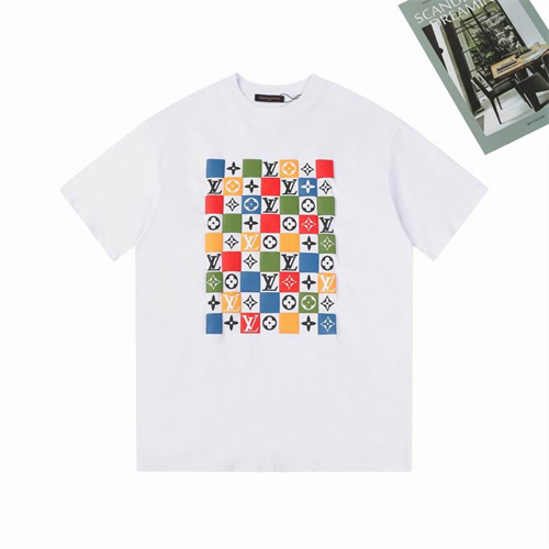 Lv Round neck T-shirt-M-0815