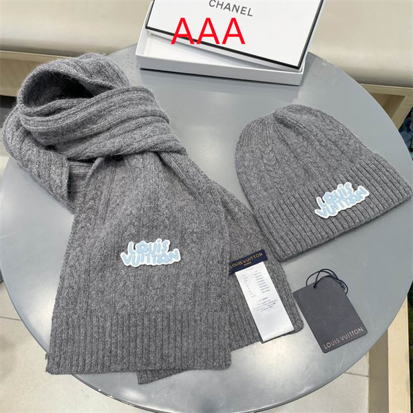 LV Hat and scarvf(AAA)-0136