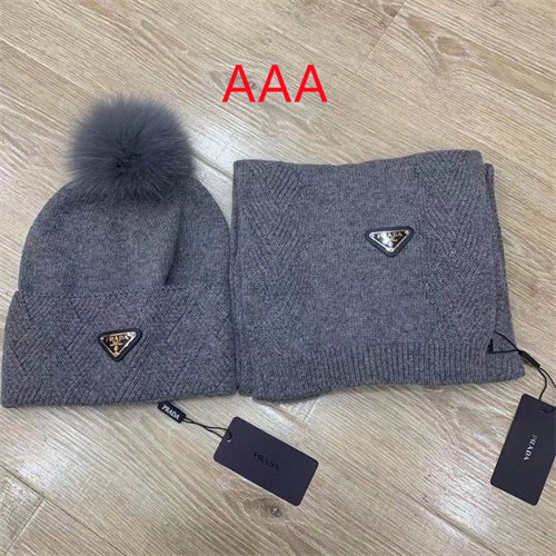 Prada Hat and scarvf(AAA)-032