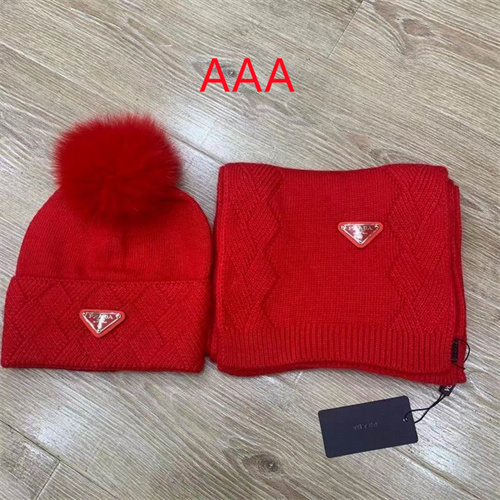 Prada Hat and scarvf(AAA)-033