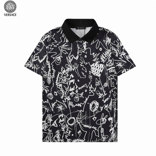 Versace Lapel T-shirts-M-091